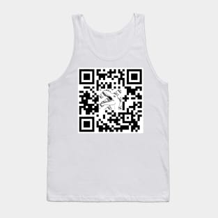 QR Code Sticker Design Tank Top